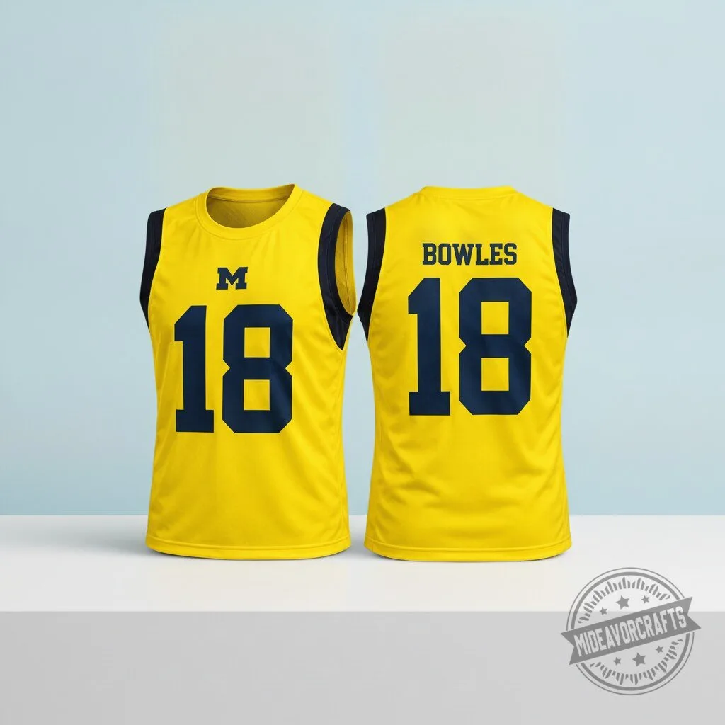 Baker Mayfield Michigan Troy Bowles Jersey shirt 8 Baker Mayfield Michigan Troy Bowles Jersey shirt