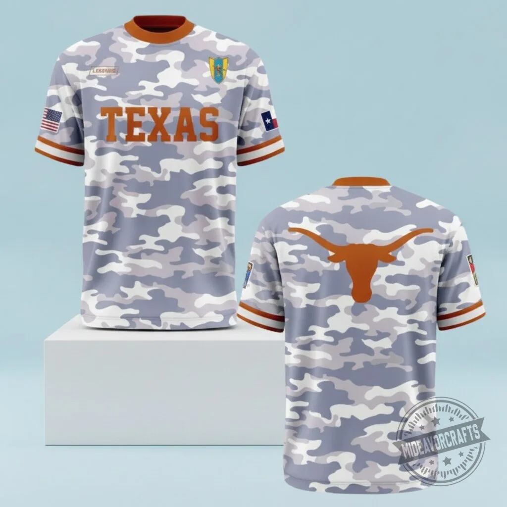 2026 Texas Longhorns x Military Appreciation Day T Shirt