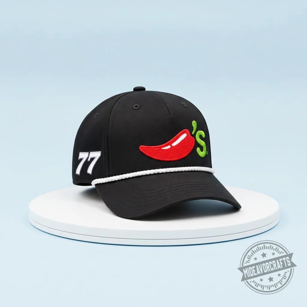 Carson Hocevar Chili's Hat No. 77 Racing Style cap 9 Carson Hocevar Chili