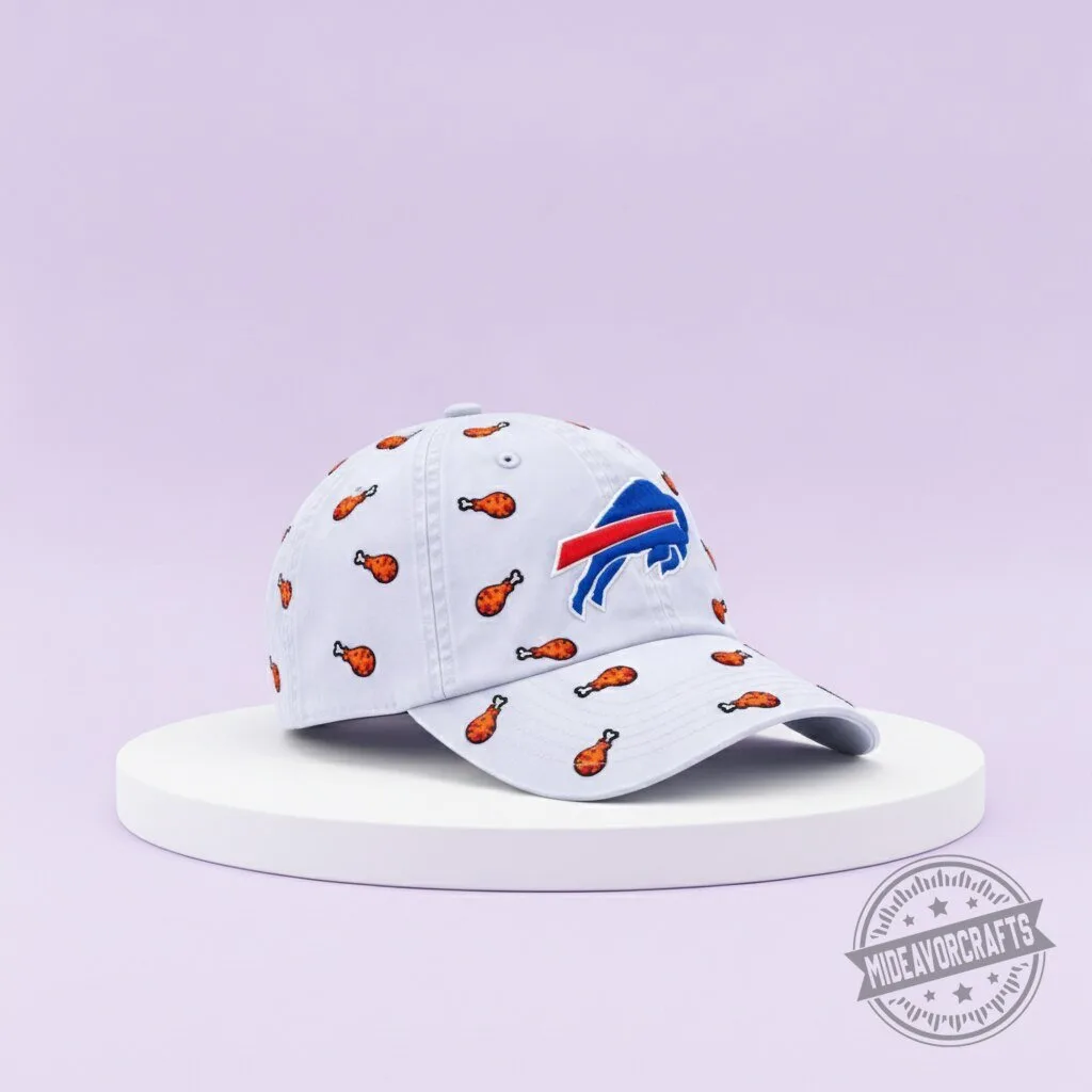 Buffalo Bills '47 White Confetti Clean Up Adjustable Hat gift cap 11 Buffalo Bills