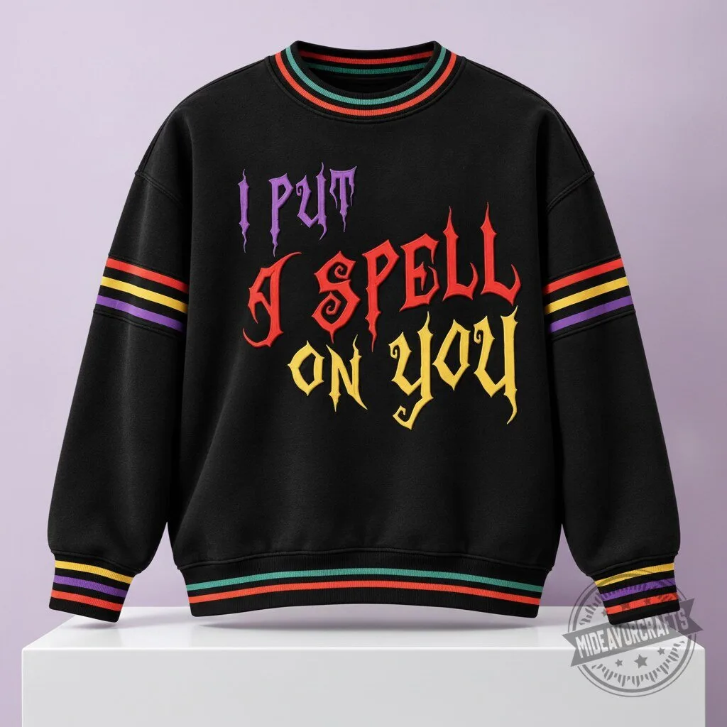 I Put A Spell On You Halloween 2026 Sweater – Bold Gothic Style for October 31
