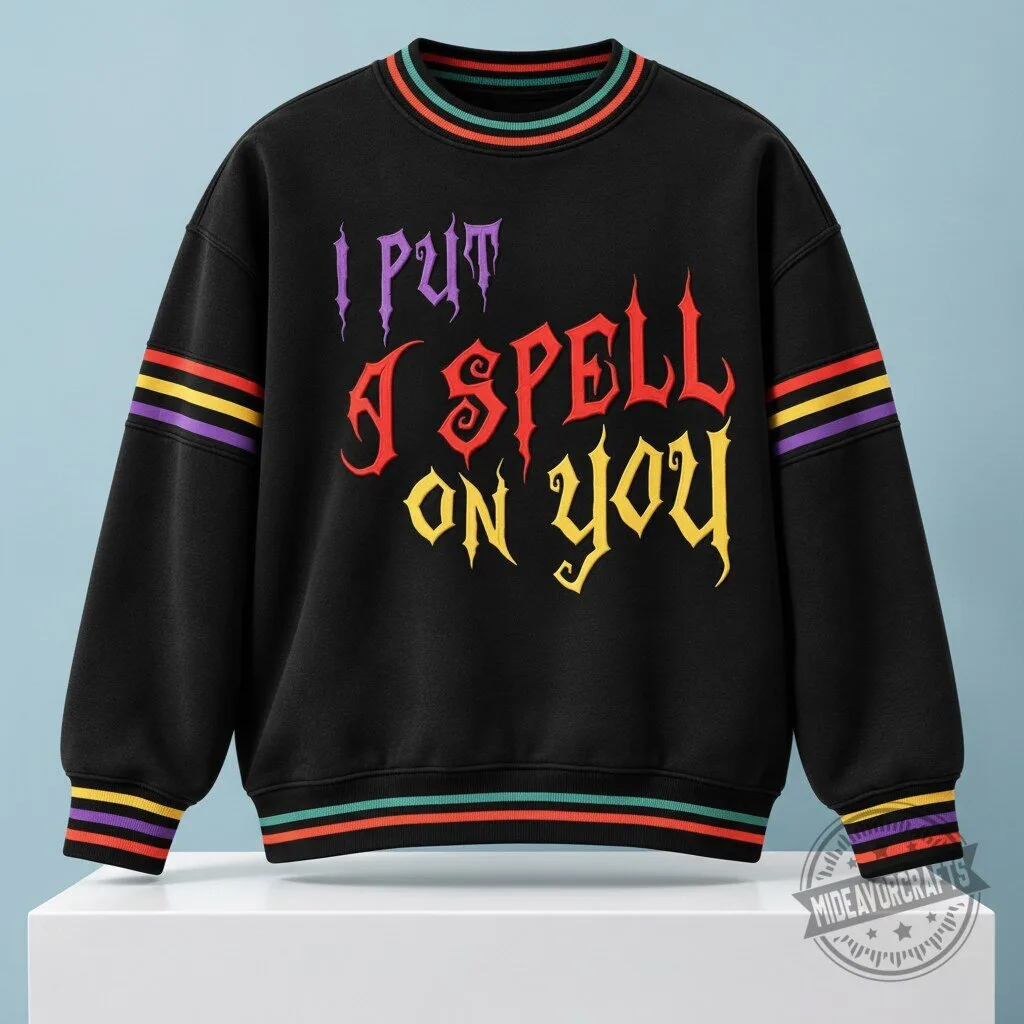 I Put A Spell On You Halloween 2026 Sweater – Bold Gothic Style for October 31 11 I Put A Spell On You Halloween 2026 Sweater – Bold Gothic Style for October 31