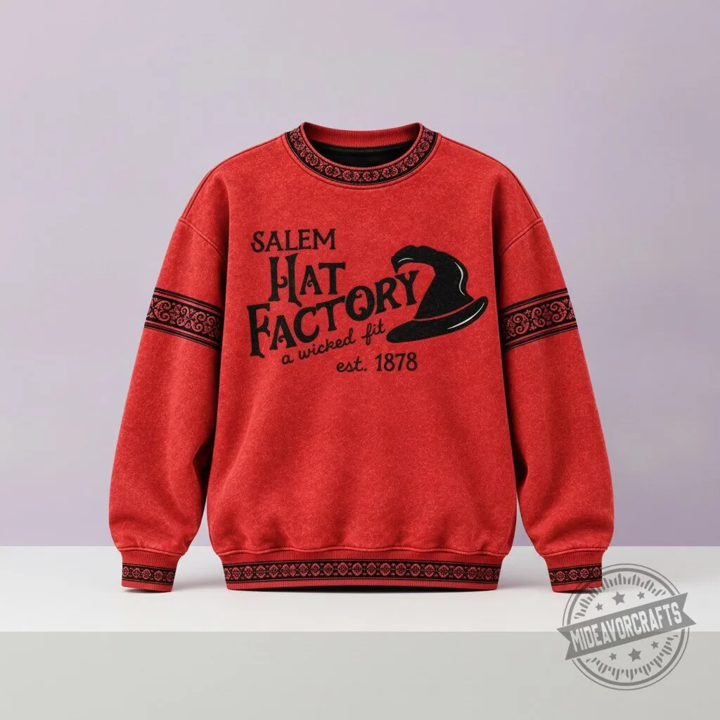 Salem Hat Factory A Wicked Fit Est 1878 Halloween 2026 Sweater sweatshirt 3 Salem Hat Factory A Wicked Fit Est 1878 Halloween 2026 Sweater sweatshirt