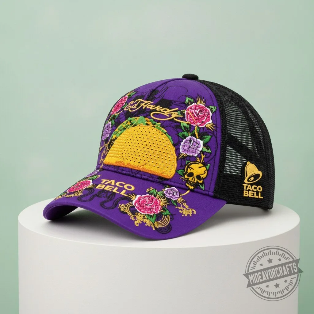 Ed Hardy Taco Bell 2026 Hat – Bold Y2K Trucker Style with Tattoo-Inspired Art cap
