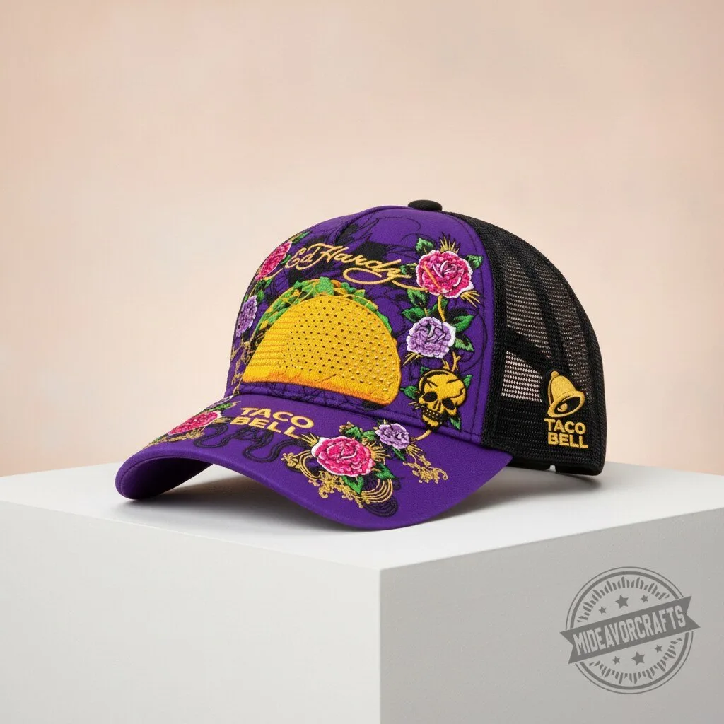 Ed Hardy Taco Bell 2026 Hat – Bold Y2K Trucker Style with Tattoo-Inspired Art cap 11 Ed Hardy Taco Bell 2026 Hat – Bold Y2K Trucker Style with Tattoo-Inspired Art cap
