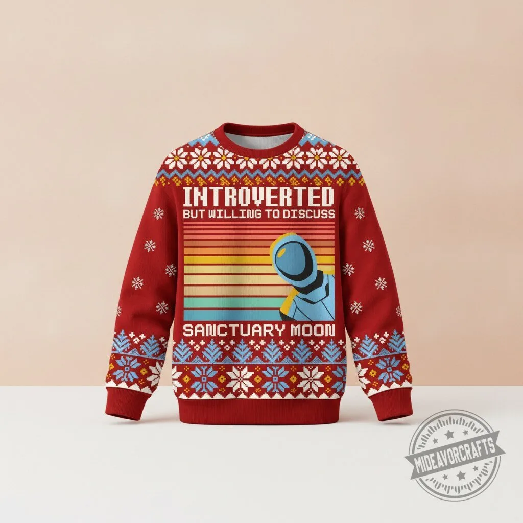 Introverted But Willing To Discuss Christmas 2026 Ugly Sweater 4 Introverted But Willing To Discuss Christmas 2026 Ugly Sweater