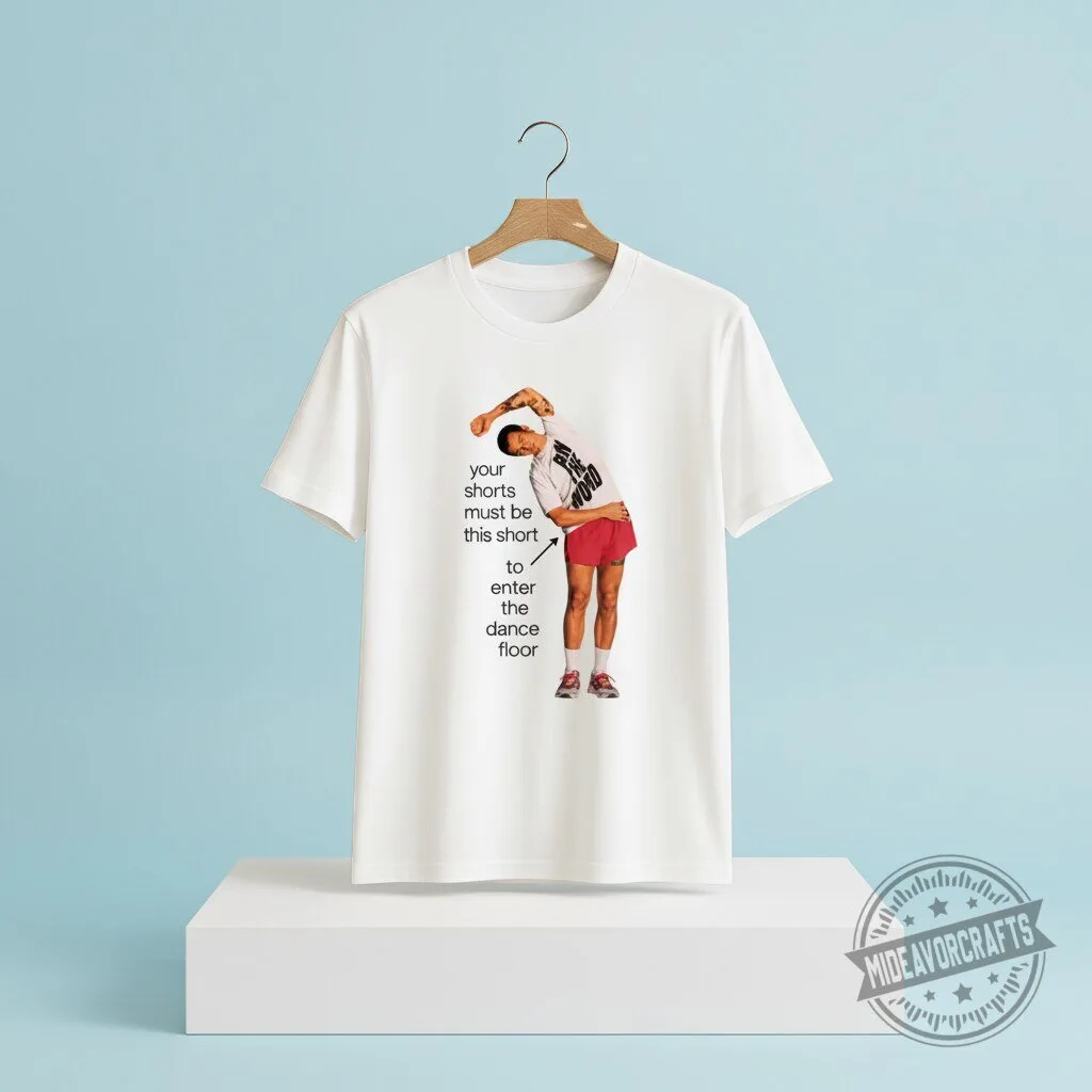 Harry Styles Your Shorts Must Be This Short To Enter The Dance Floor T Shirt Harry Styles "Shorts Must Be This Short" Dance Floor T-Shirt – image 2 of 4