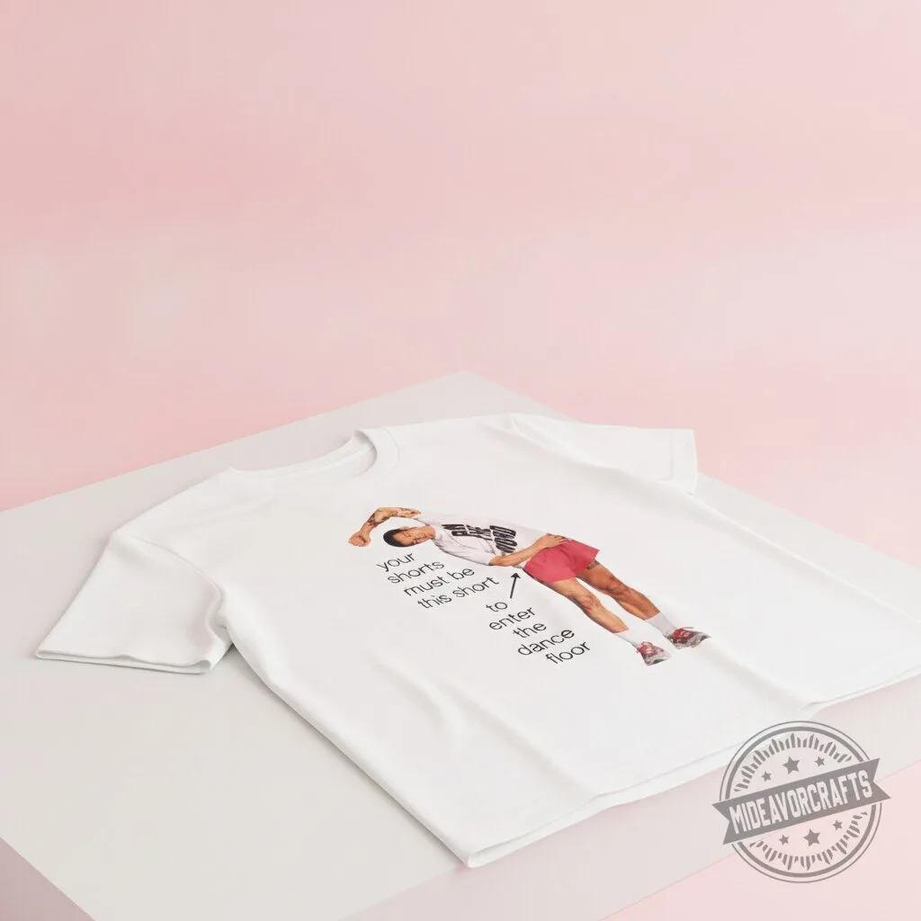 Harry Styles Your Shorts Must Be This Short To Enter The Dance Floor T Shirt Harry Styles "Shorts Must Be This Short" Dance Floor T-Shirt – image 4 of 4