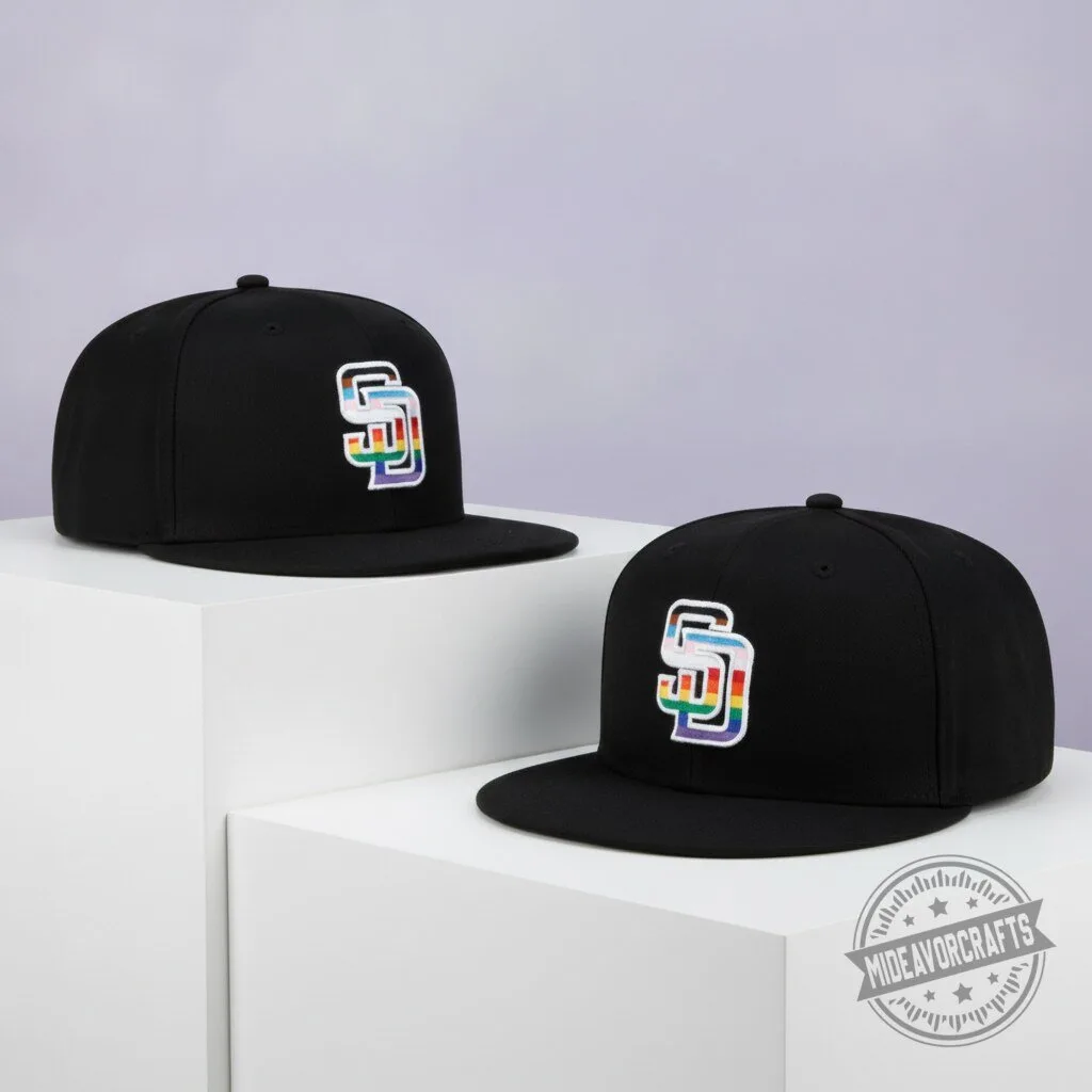 2026 Padres Pride Snapback Hat gift cap 9 2026 Padres Pride Snapback Hat gift cap