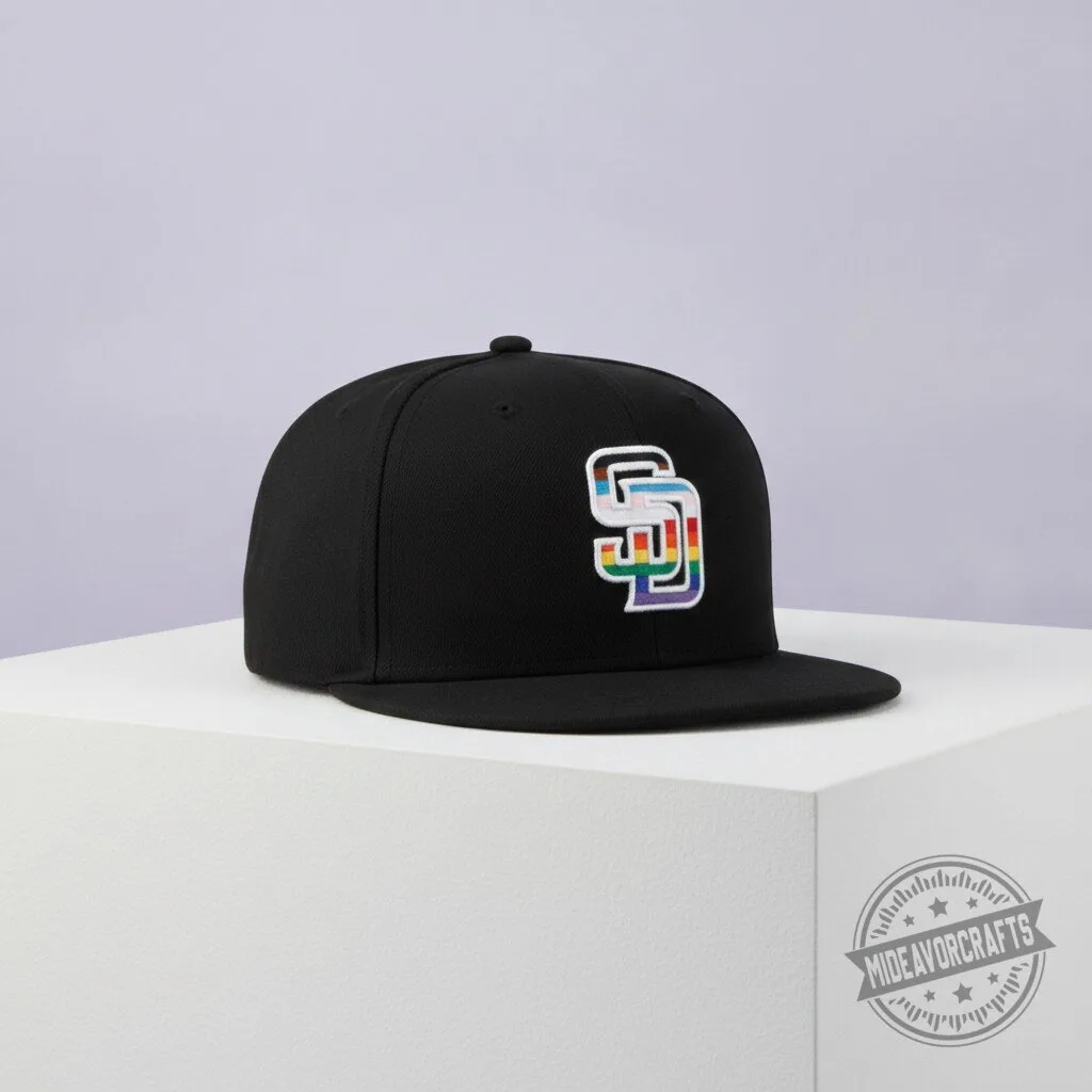 2026 Padres Pride Snapback Hat gift cap 10 2026 Padres Pride Snapback Hat gift cap