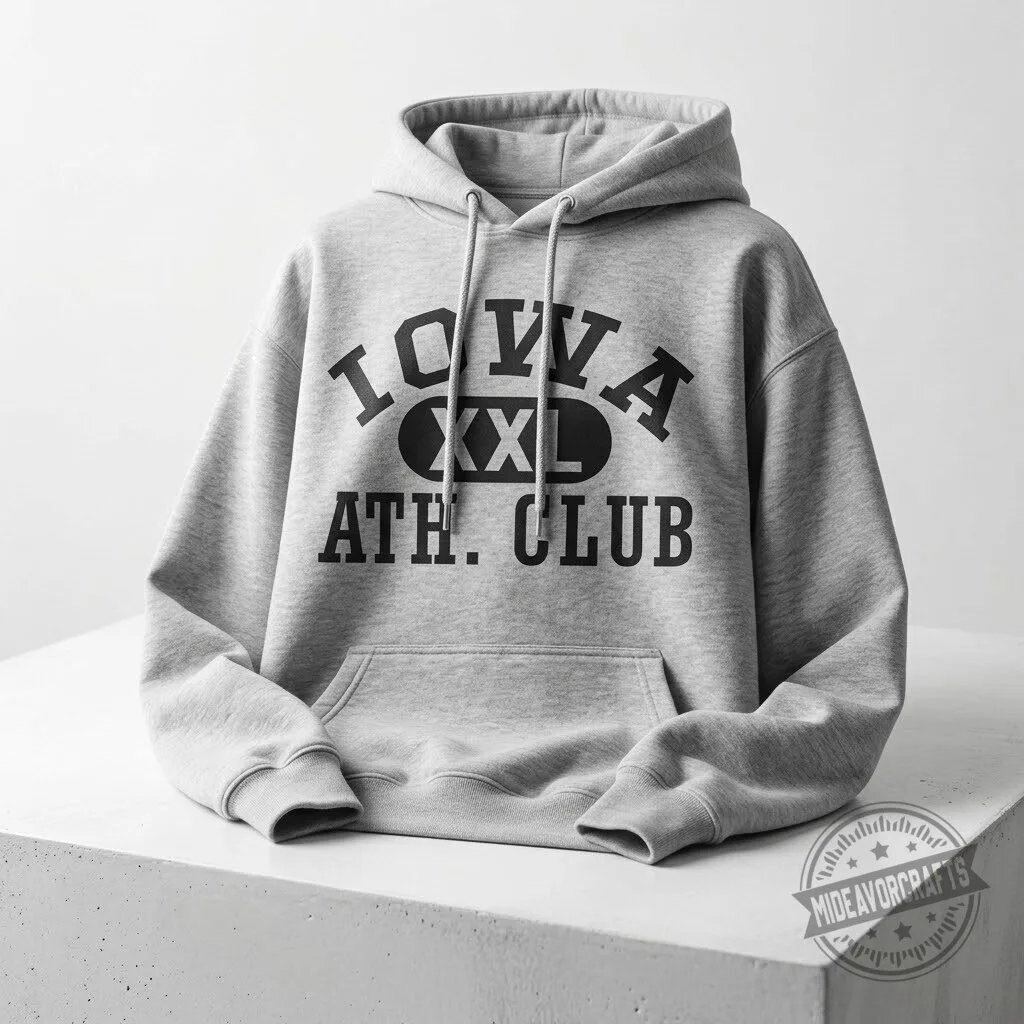 Pat McAfee Iowa XXL ATH Club Hoodie shirts 12 Pat McAfee Iowa XXL ATH Club Hoodie shirts