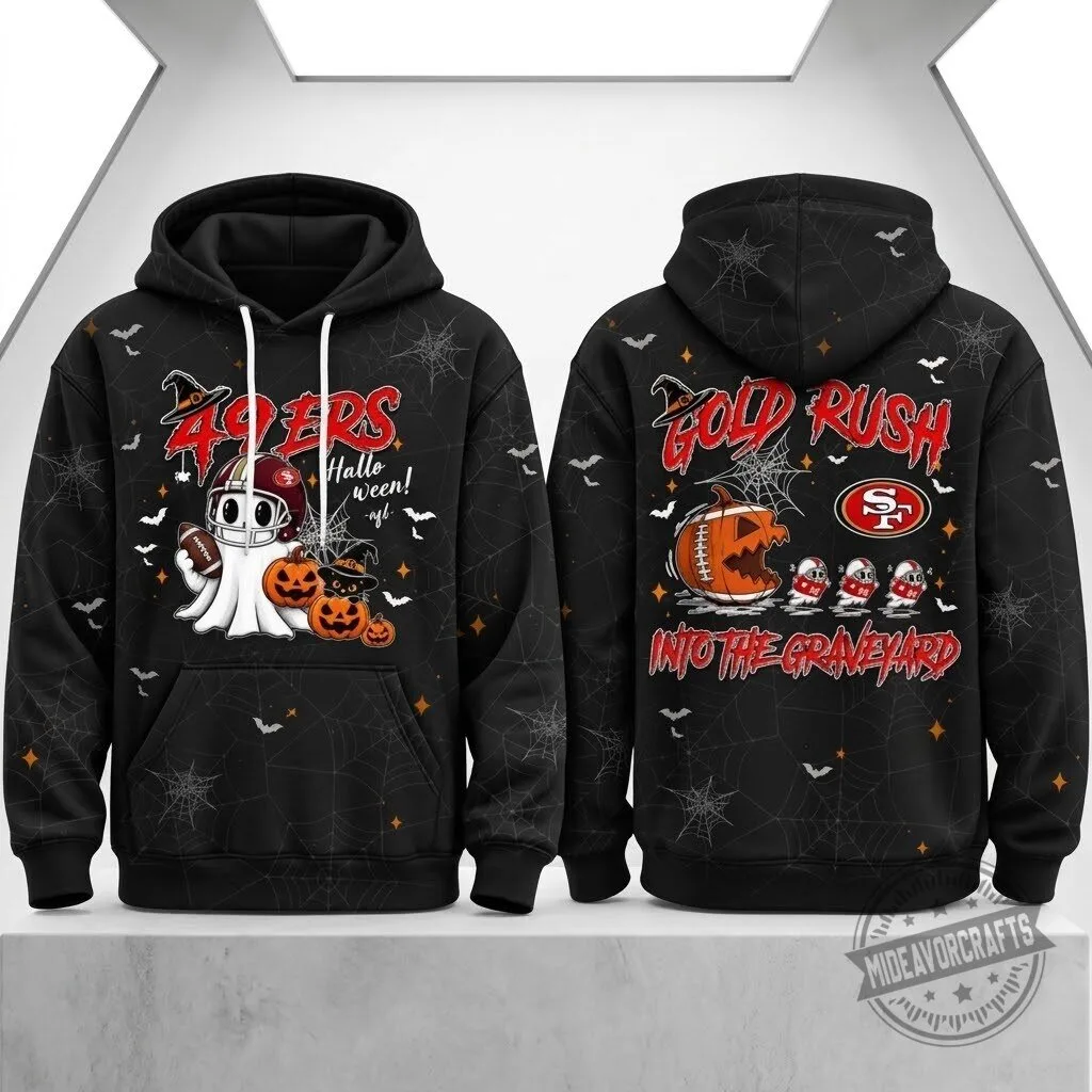 San Francisco 49ers Halloween Gold Rush Into The Graveyard Hoodie t shirt sweatshirt 10 San Francisco 49ers Halloween Gold Rush Into The Graveyard Hoodie t shirt sweatshirt