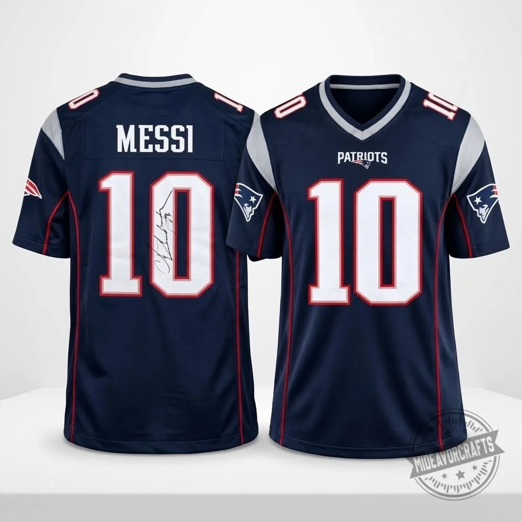 Messi Patriots 10 Football Jersey Shirt Messi Patriots #10 Football Jersey Shirt - Premium Fan Gear