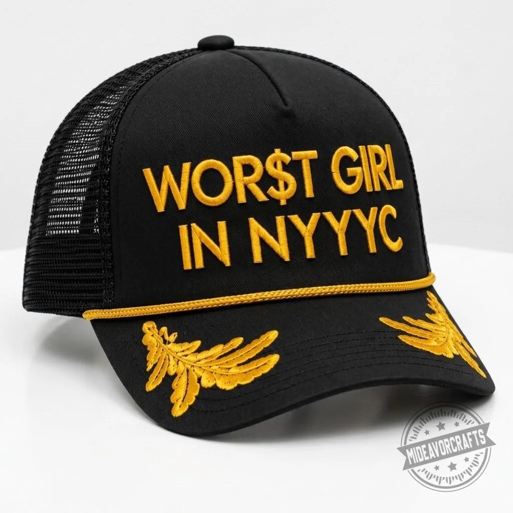 Worst Girl In NYYYC Hat gift cap 5 Worst Girl In NYYYC Hat gift cap