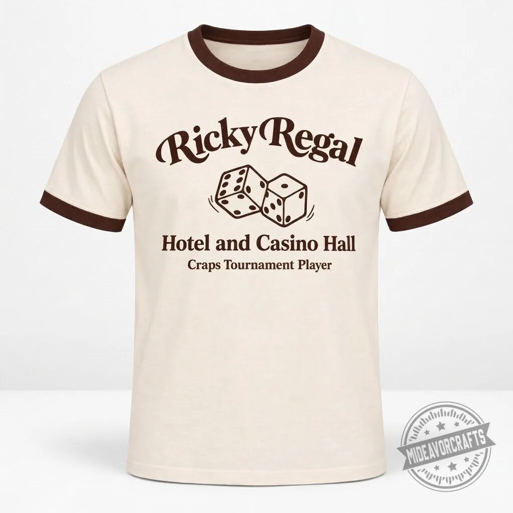 Bruno Mars Ricky Regal Hotel and Casino Hall T Shirt