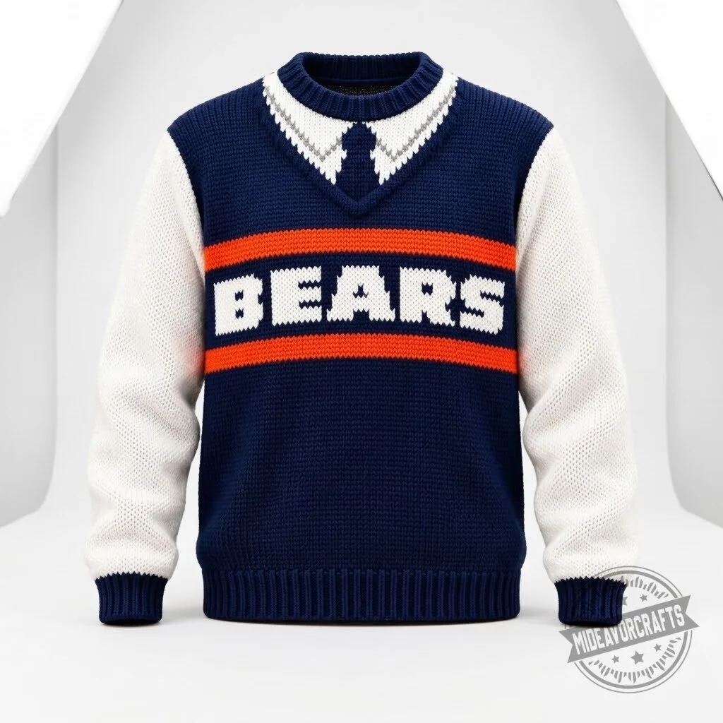 Mike Ditka Bears Costume Christmas 2026 Ugly Sweater