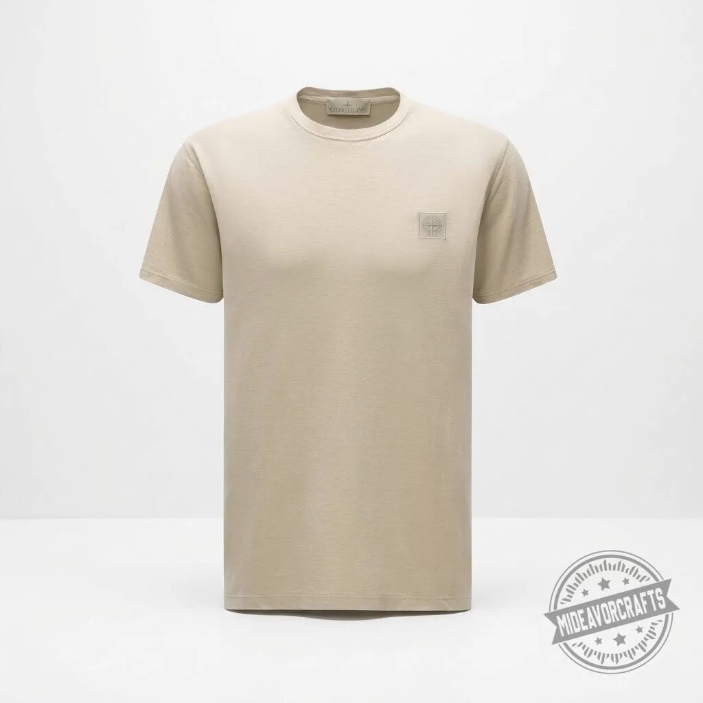 This Morning September 2026 Stone Island Men's Jersey Compass Patch Crewneck T shirt