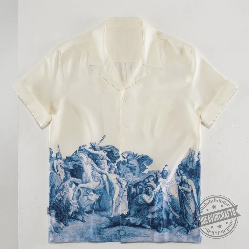 Tom Hardy and Sons shirt sale ROGUE by &SONS Babel hawaiian Shirt Off White